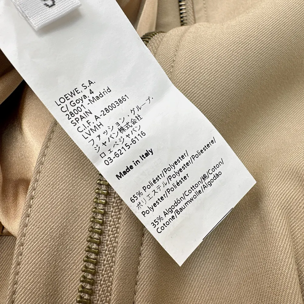 Loewe Women Draped Jacket in Cotton and Silk-Khaki Brown - image 10