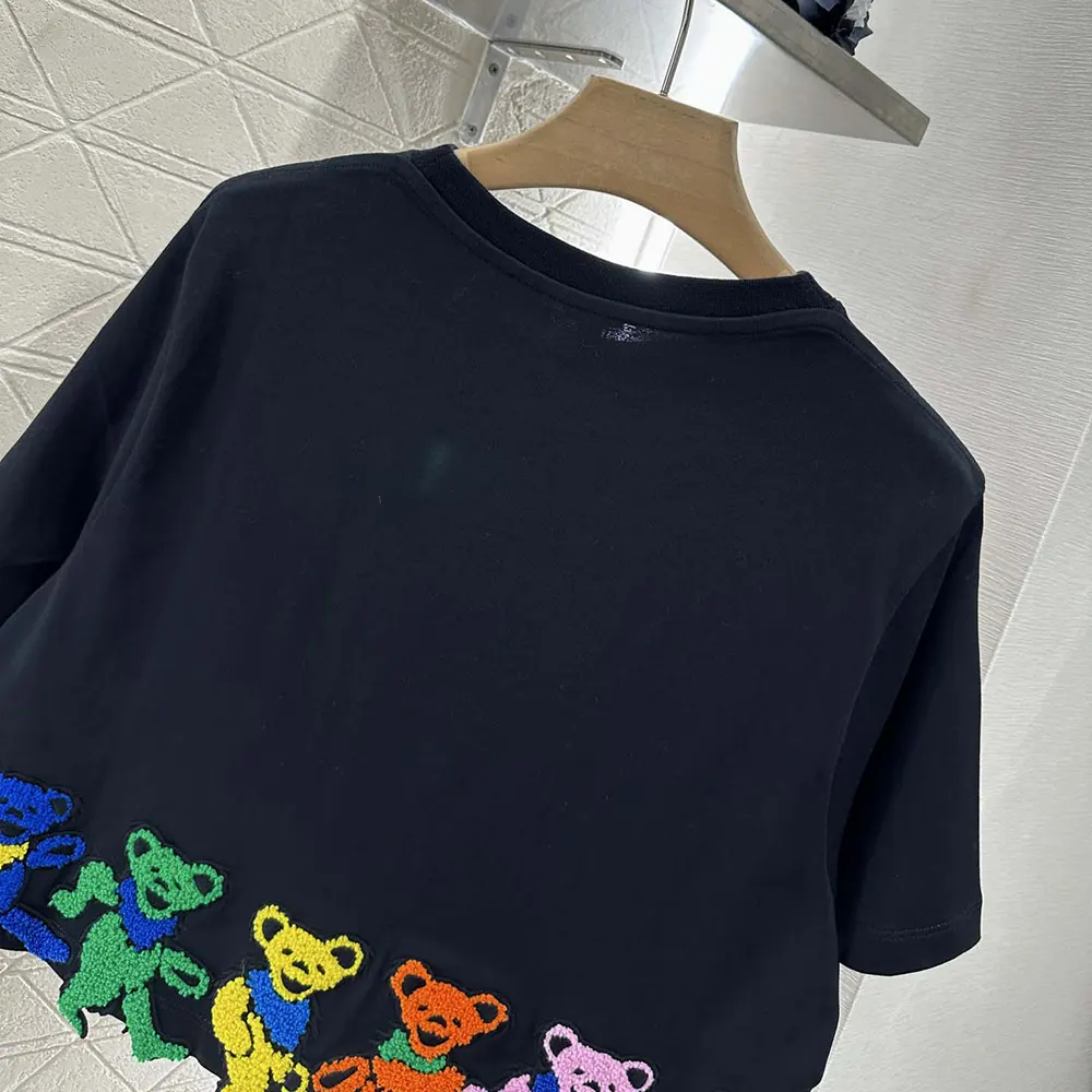 Loewe Women Cropped T-shirt in Cotton-Black - image 8