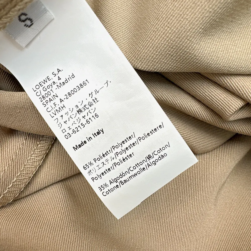 Loewe Women Draped Skirt in Cotton and Silk-Khaki Brown - image 10