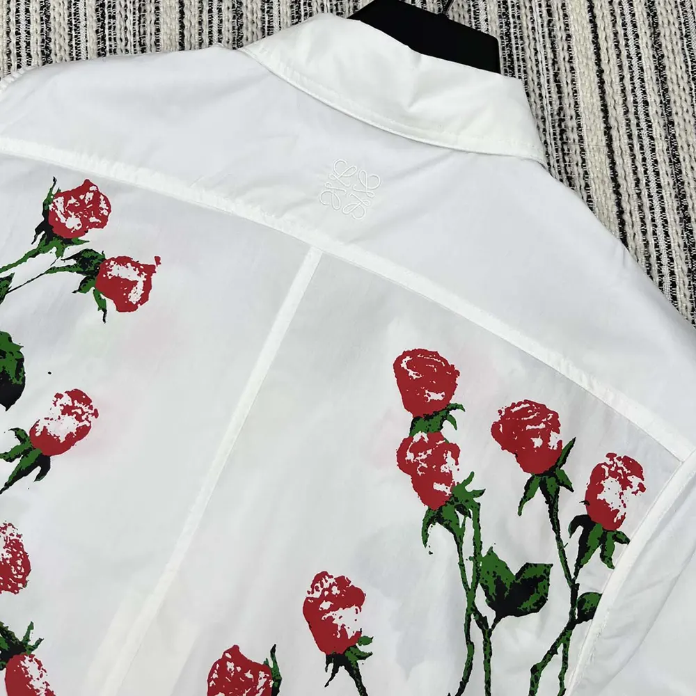 Loewe Women Short Sleeve Shirt in Cotton-White - image 6
