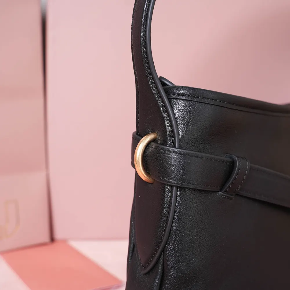 Miu Miu Women Aventure Nappa Leather Bag-Black - image 8