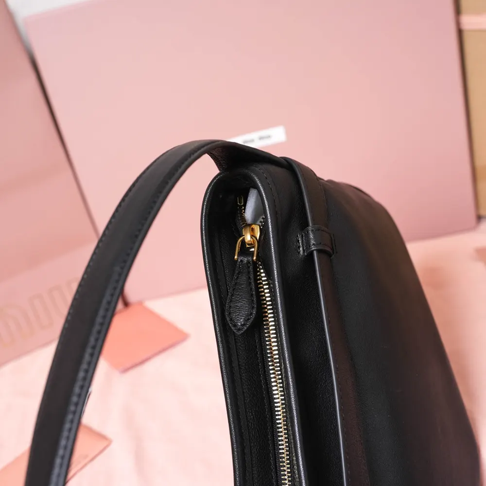 Miu Miu Women Aventure Nappa Leather Bag-Black - image 9