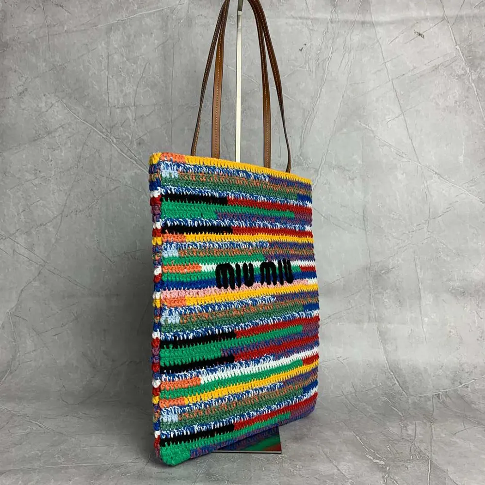 Miu Miu Women Crochet Tote Bag - image 4