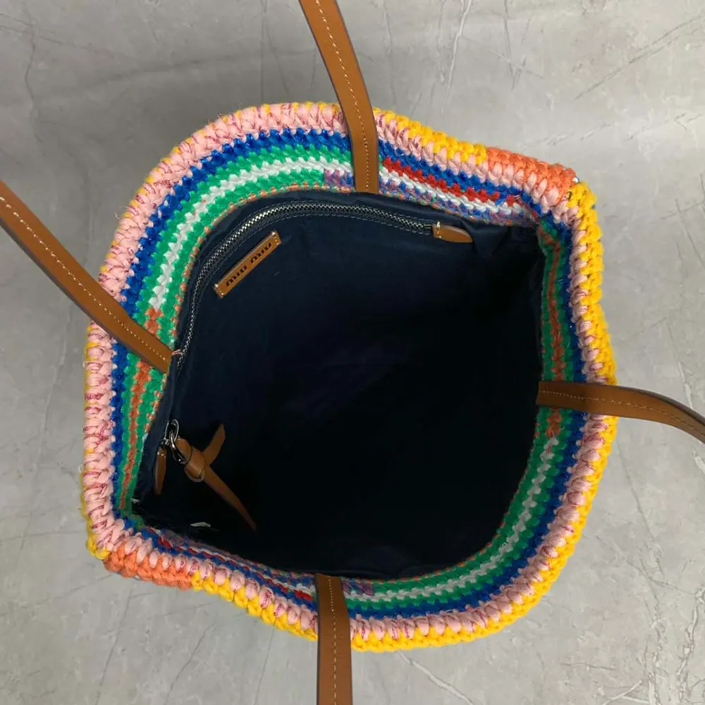 Miu Miu Women Crochet Tote Bag - image 7