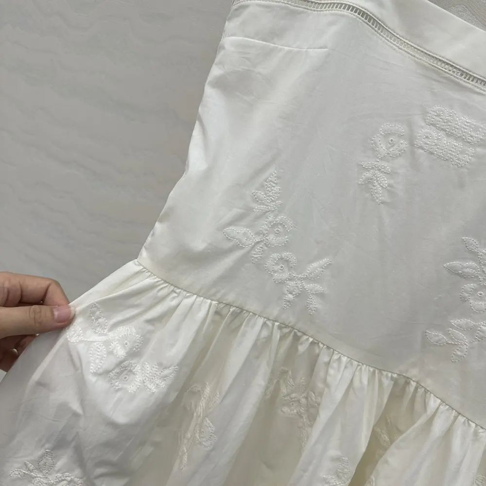Miu Miu Women Embroidered Batiste Dress - image 8