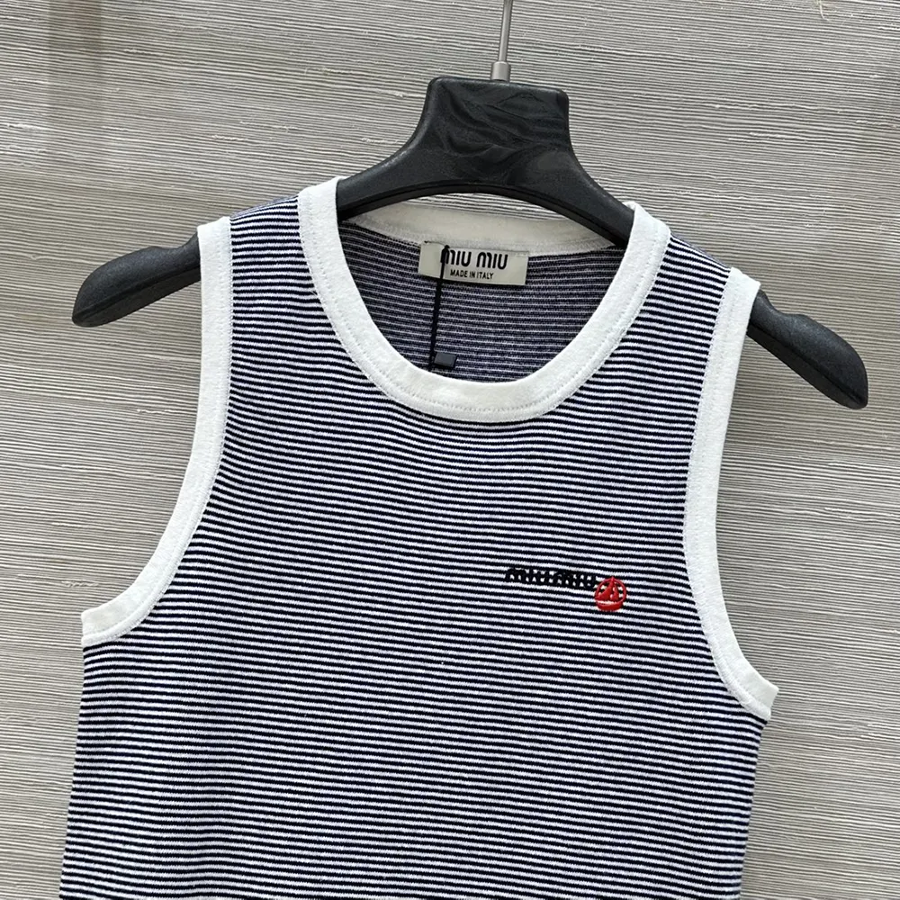 Miu Miu Women Petit Bateau X Miu Miu Ribbed Jersey Top - image 4