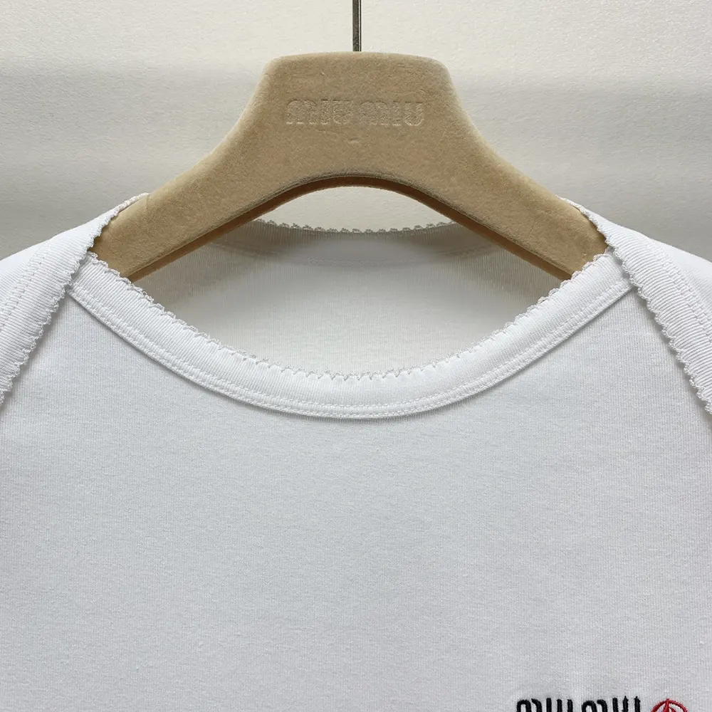 Miu Miu Women Petit Bateau X Miu Miu Stretch Jersey Regular T-shirt - image 5