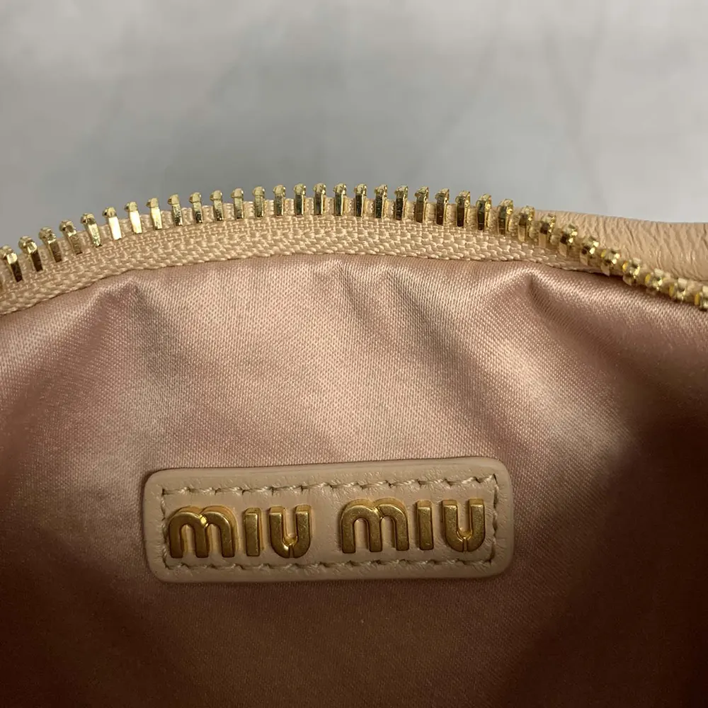 Miu Miu Women Wander Matelassé Nappa Leather Hobo Bag-Brown - image 10