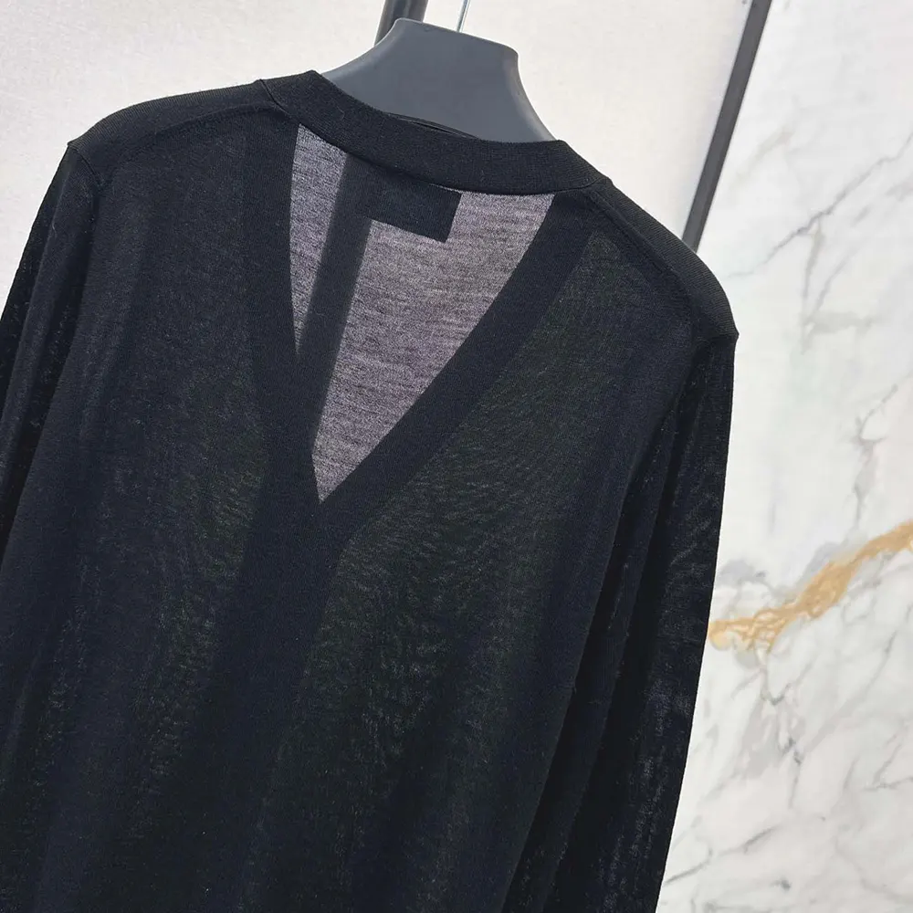 Prada Women Cashmere Cardigan-Black - image 8