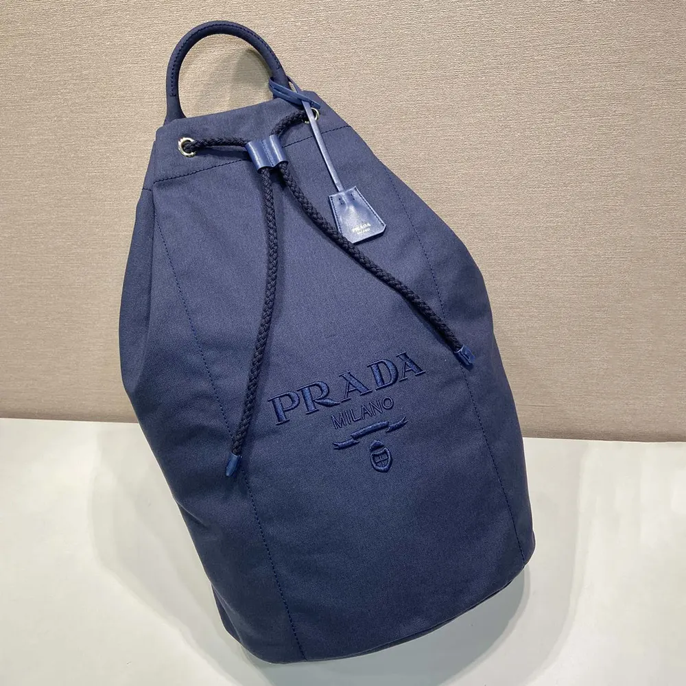 Prada Unisex Canvas Drawstring Duffle Bag - image 4