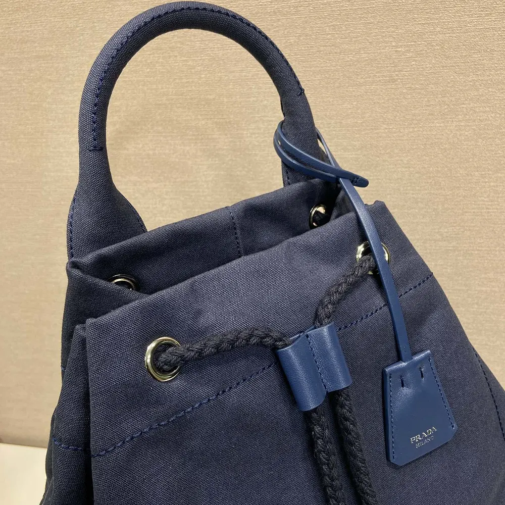 Prada Unisex Canvas Drawstring Duffle Bag - image 7