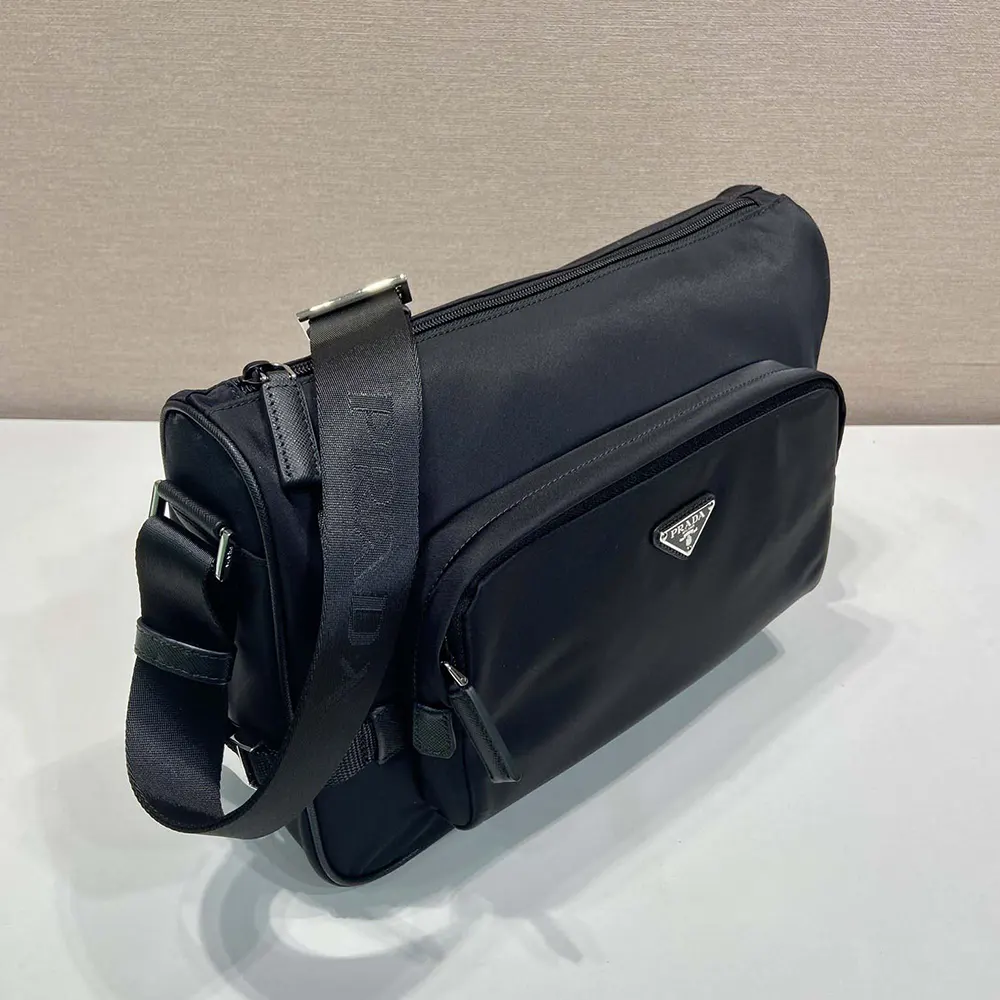 Prada Unisex Large Re-Nylon and Saffiano Leather Shoulder Bag - image 5