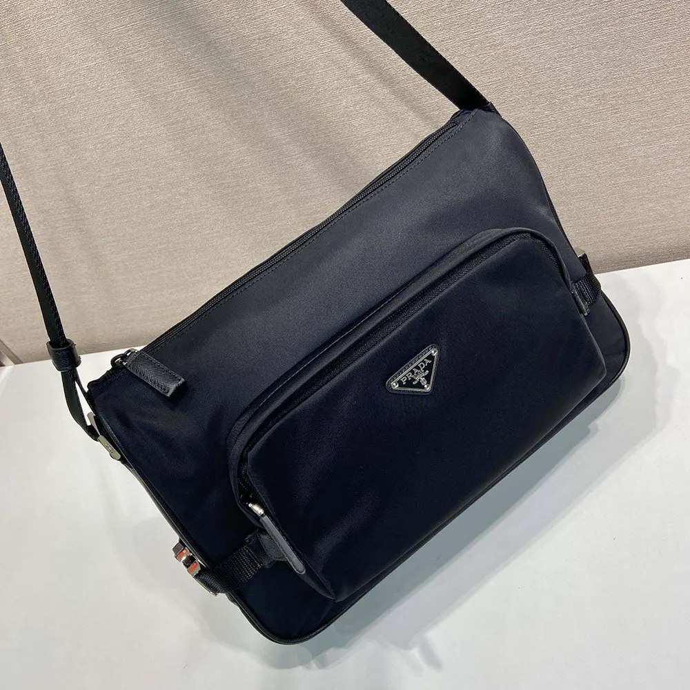 Prada Unisex Large Re-Nylon and Saffiano Leather Shoulder Bag - image 4