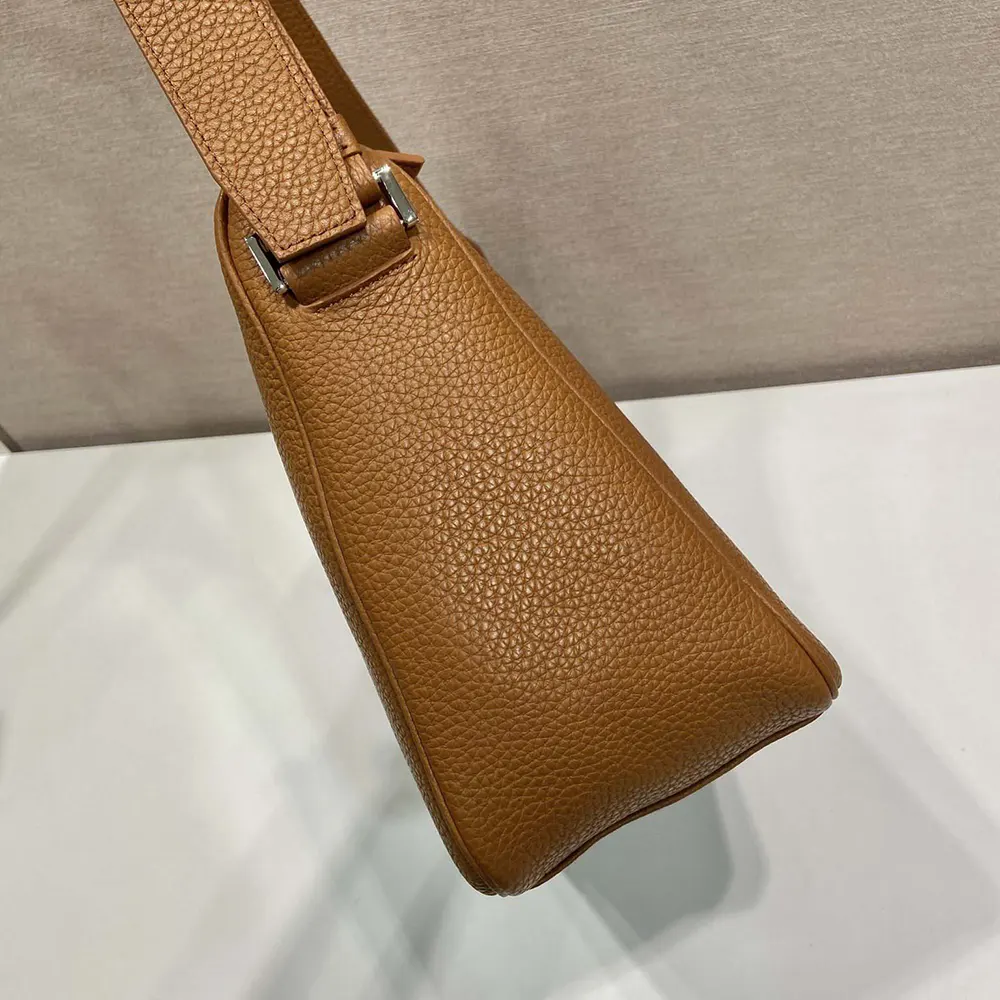 Prada Unisex Leather Shoulder Bag-Brown - image 6