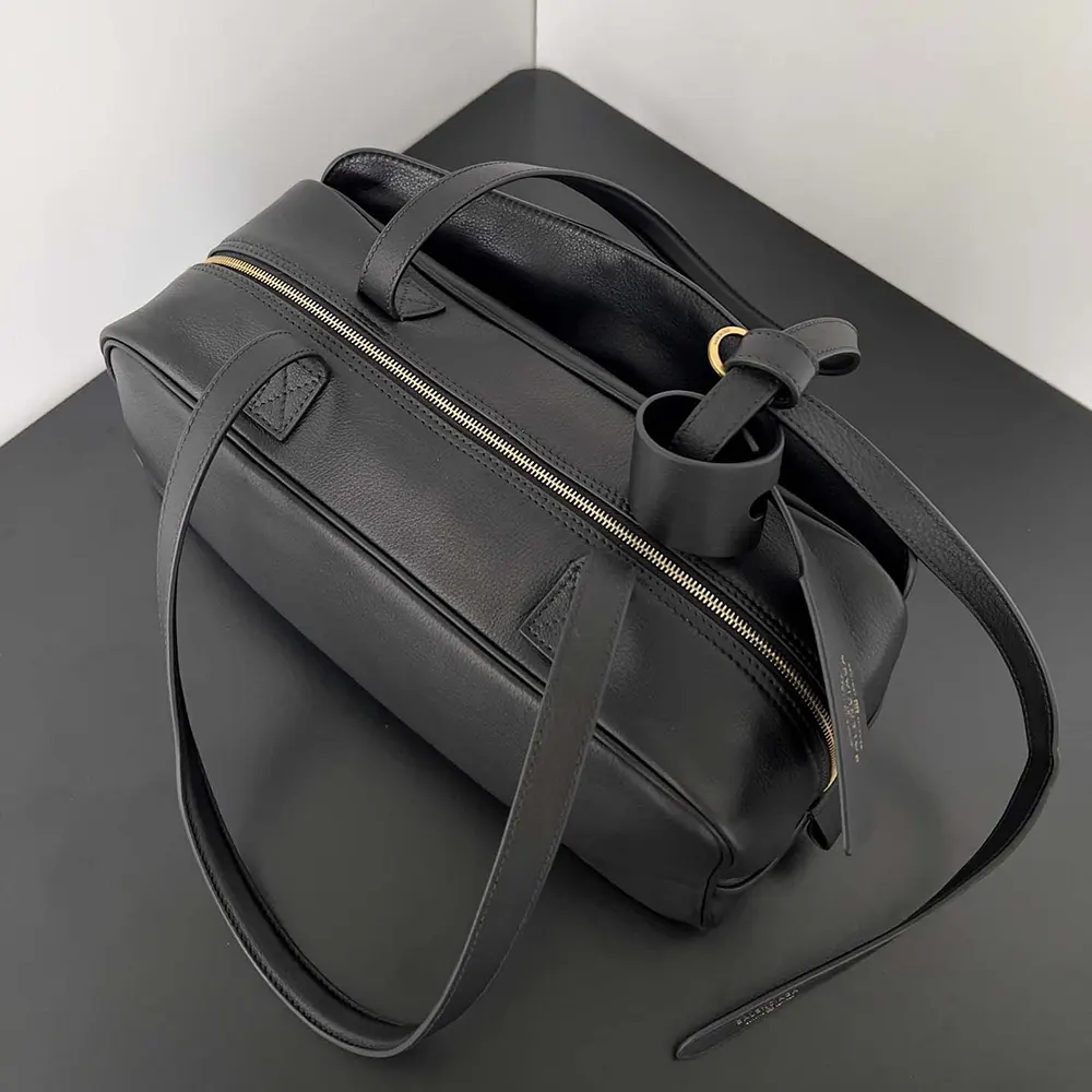 Prada Women Carrie Bowling Bag Small in Black Calfskin - image 4