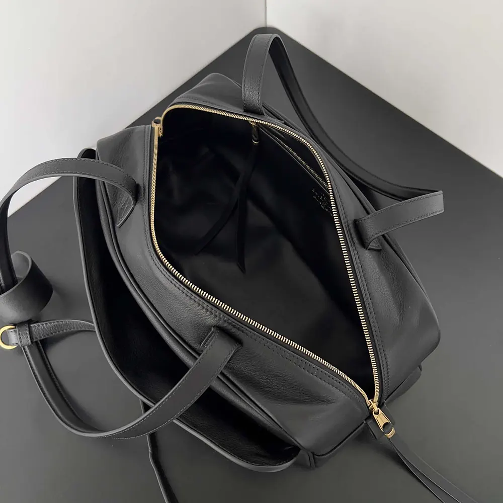 Prada Women Carrie Bowling Bag Small in Black Calfskin - image 8