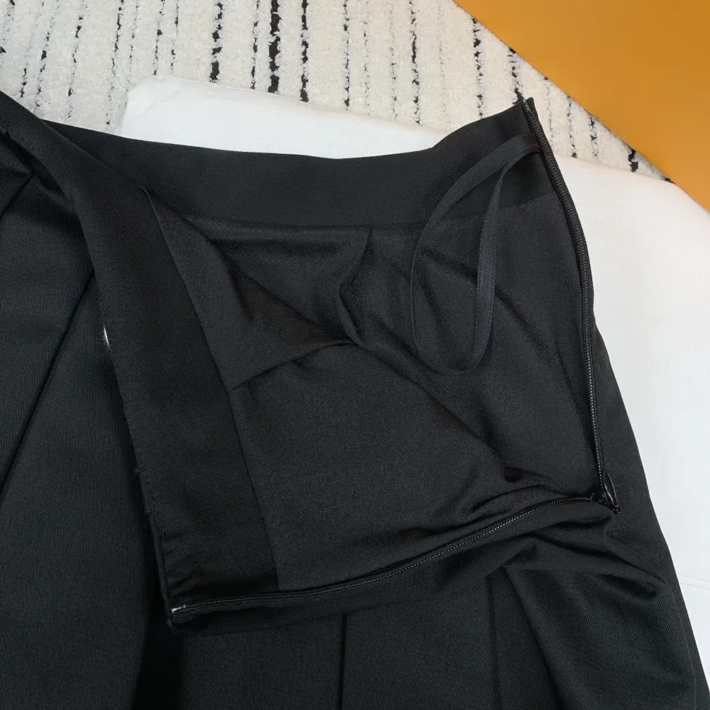 Prada Women Pleated Stretch Drill Miniskirt - image 5