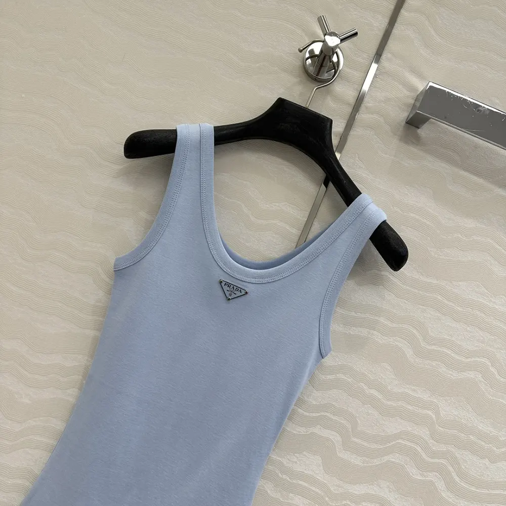 Prada Men Ribbed Knit Top-Blue - image 4