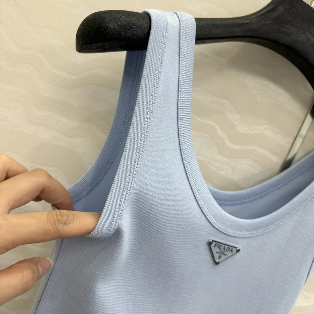 Prada Men Ribbed Knit Top-Blue - image 7