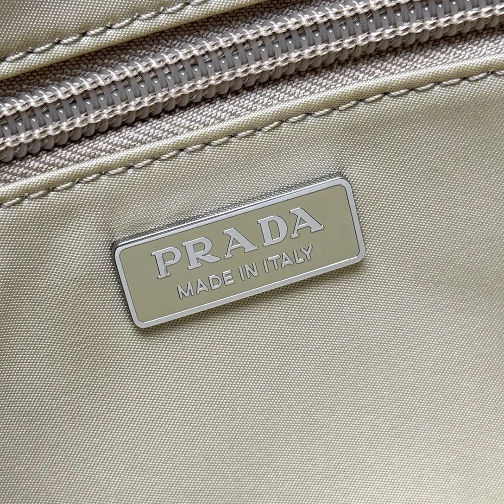 Prada Women Small Padded Re-Nylon Shoulder Bag-Beige - image 10