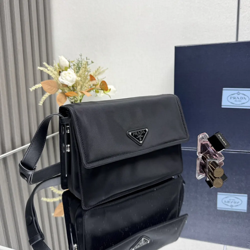 Prada Women Small Padded Re-Nylon Shoulder Bag-Black - image 5