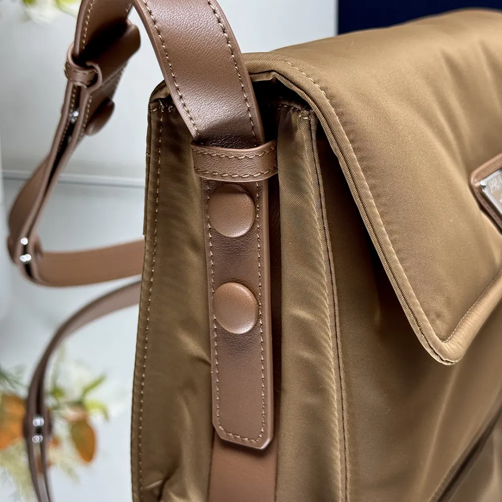Prada Women Small Padded Re-Nylon Shoulder Bag-Brown - image 8