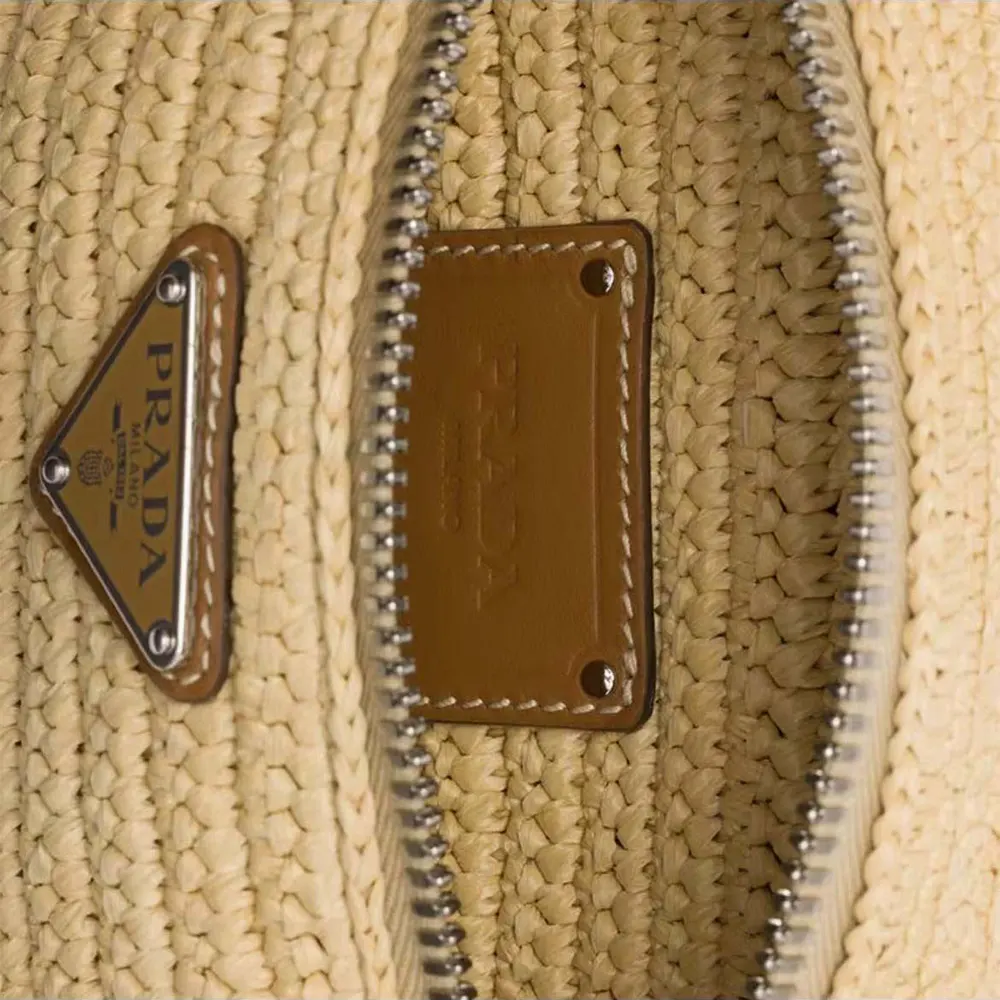 Prada Women Woven Crochet Belt Bag-Natural - image 6