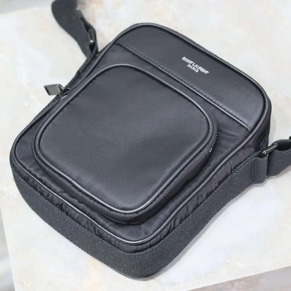 Saint Laurent YSL Unisex City Saint Laurent mini Camera Bag in Nylon - image 9