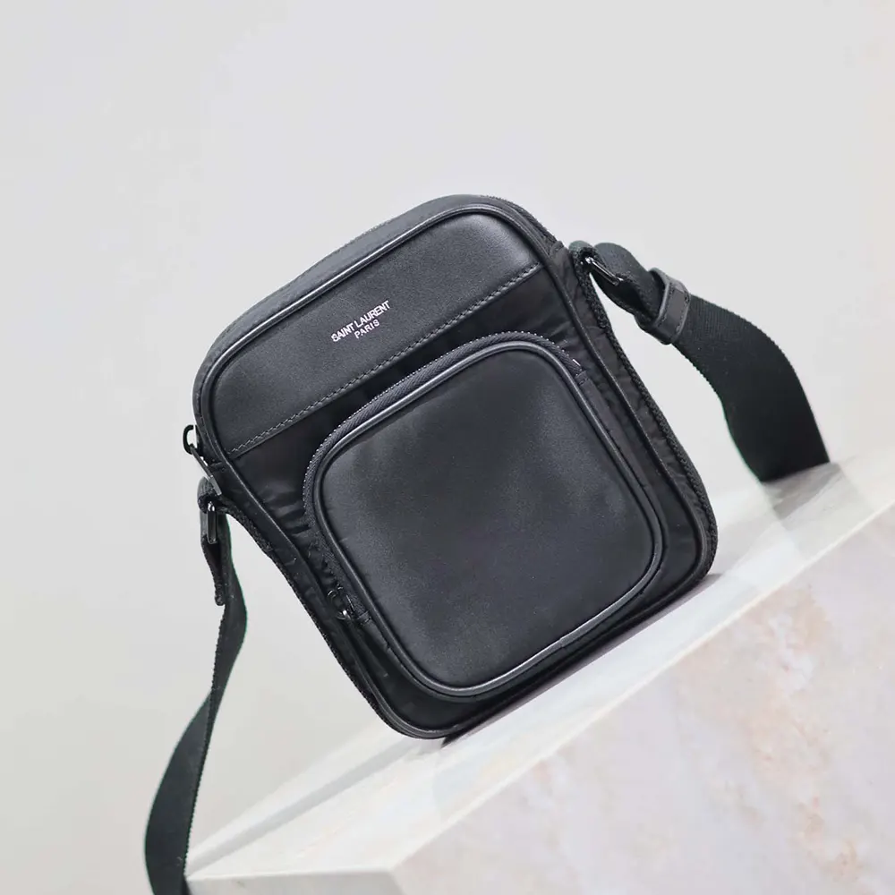 Saint Laurent YSL Unisex City Saint Laurent mini Camera Bag in Nylon - image 4
