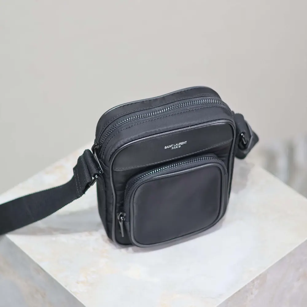 Saint Laurent YSL Unisex City Saint Laurent mini Camera Bag in Nylon - image 8