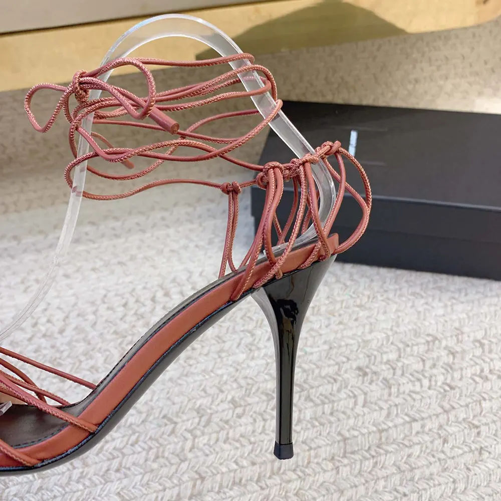 Saint Laurent YSL Women Babylone Sandals in Smooth Leather - image 7