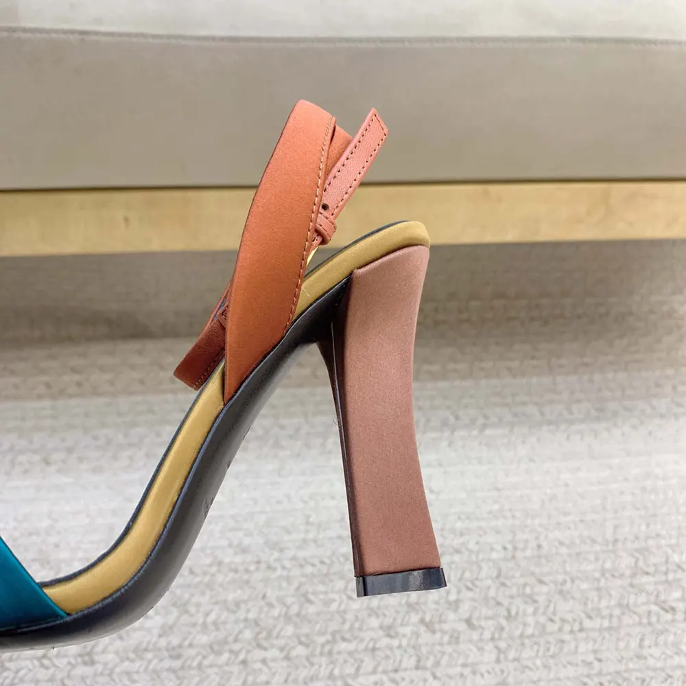 Saint Laurent YSL Women Dominique Sandals in Satin Crepe - image 7