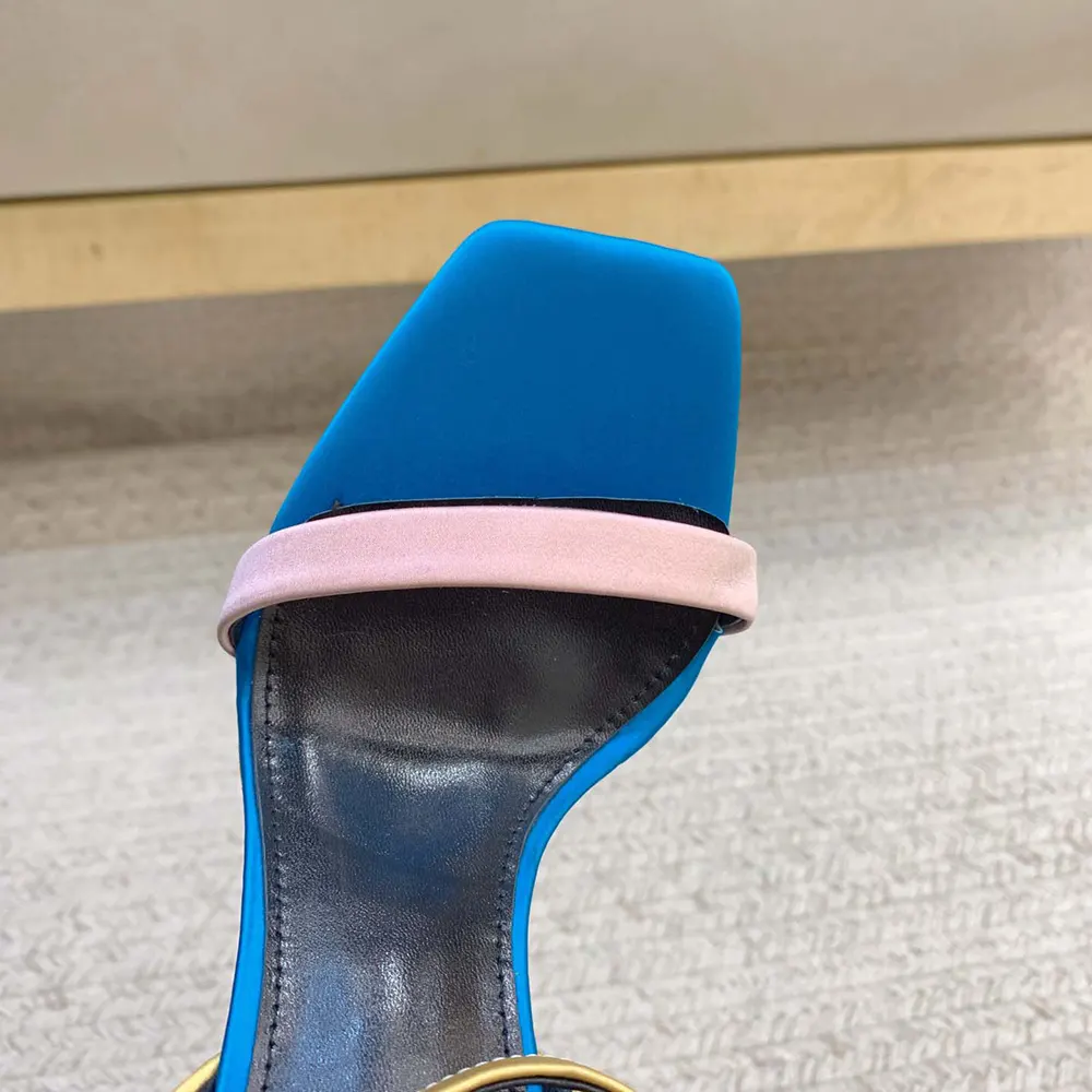 Saint Laurent YSL Women Dominique Sandals in Satin Crepe - image 5