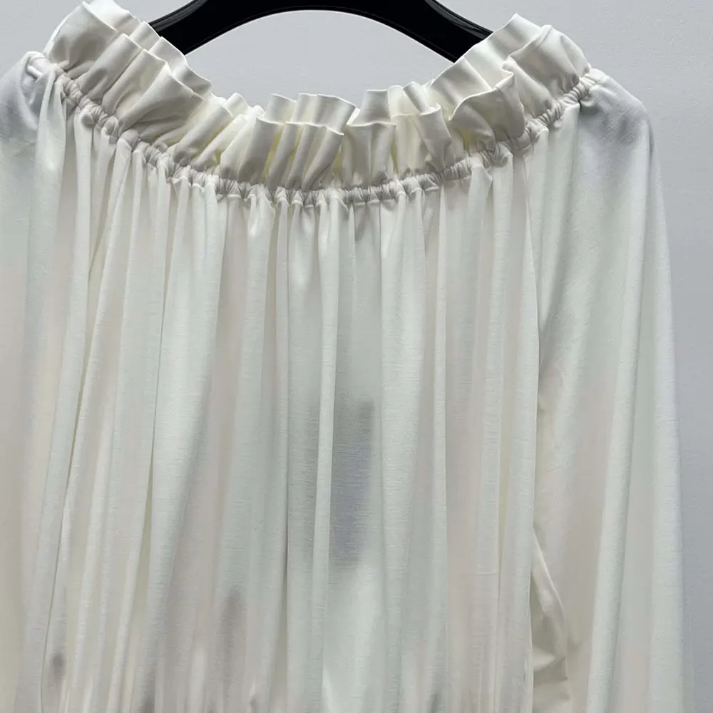 Celine Women Gathered Dress in Jersey - image 4