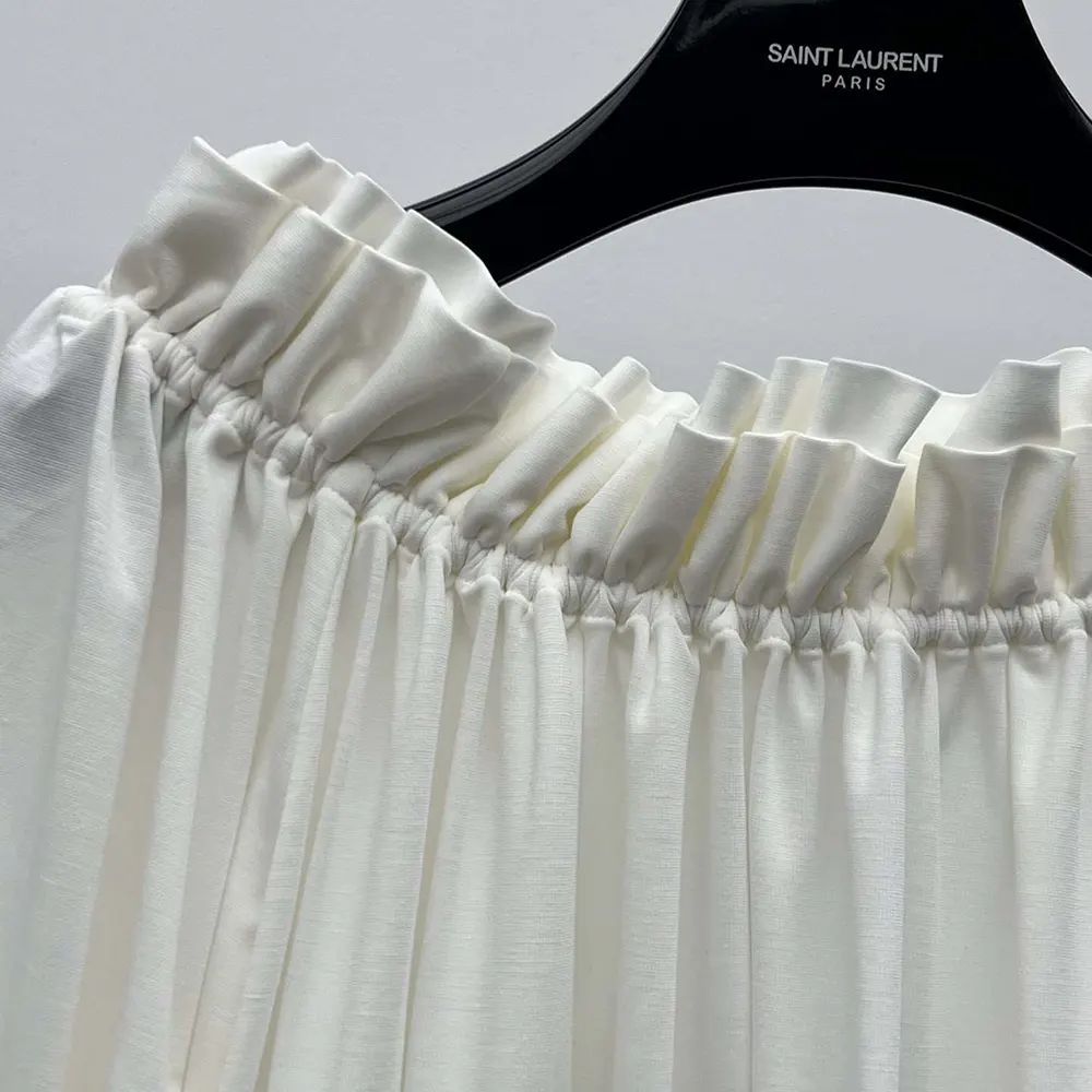 Celine Women Gathered Dress in Jersey - image 6