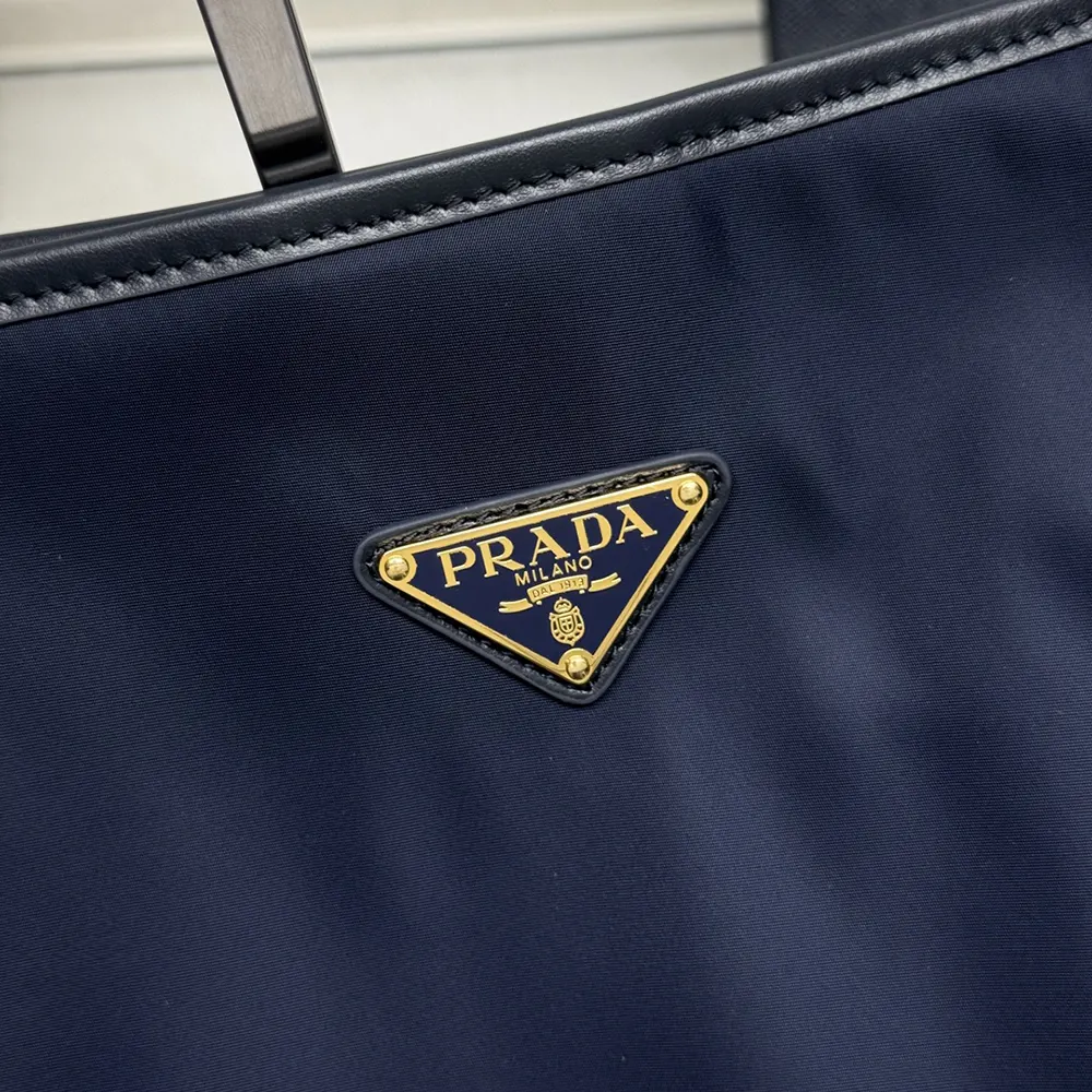 Prada Women Mariner Large Re-Nylon Shoulder Bag-Navy - image 7