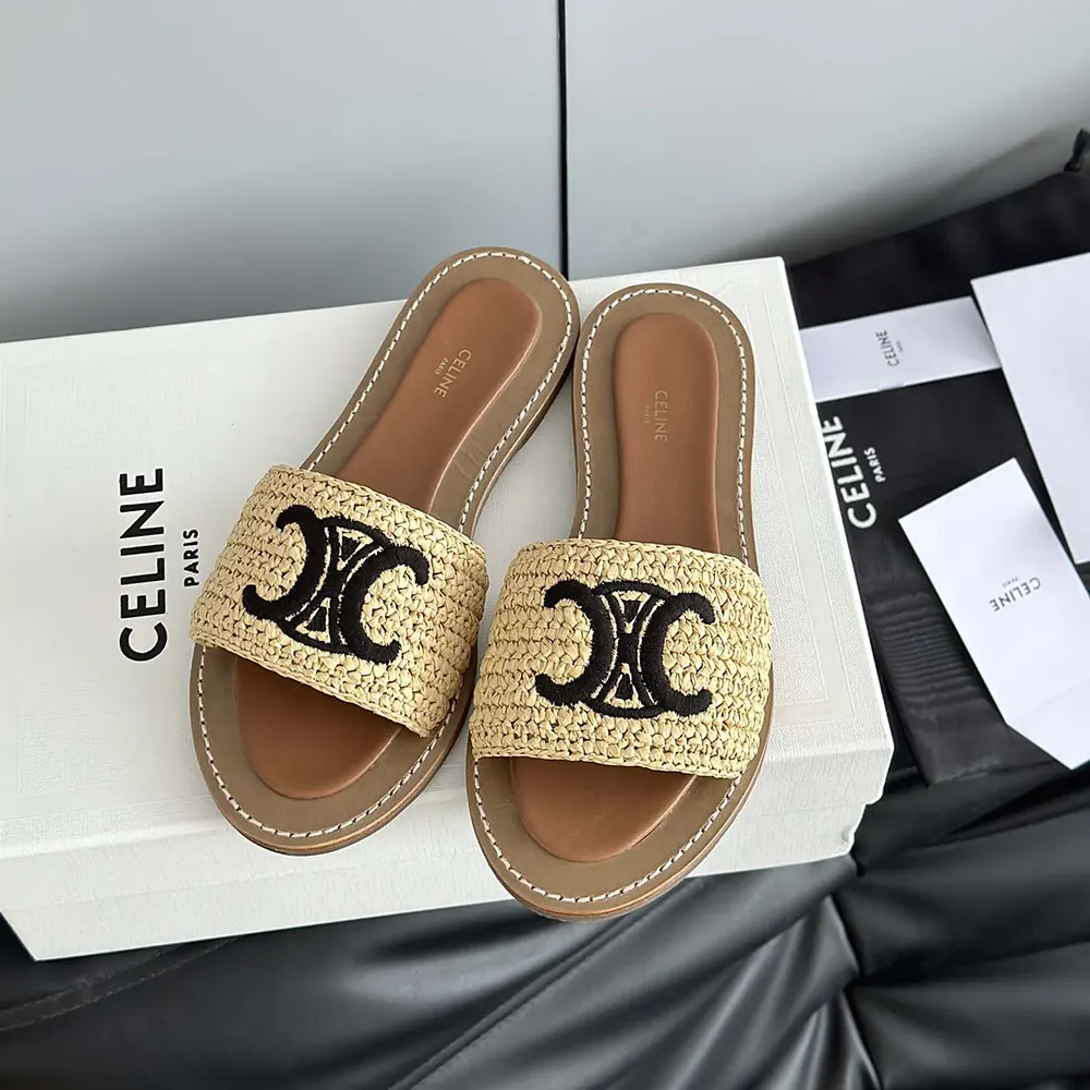 Celine Women Lympia Mule in Raffia - image 6