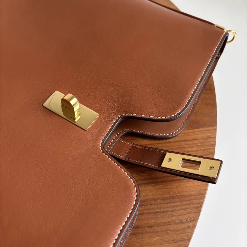 Celine Women Medium Camille 16 Soft Bag in Smooth Calfskin-Brown - image 6