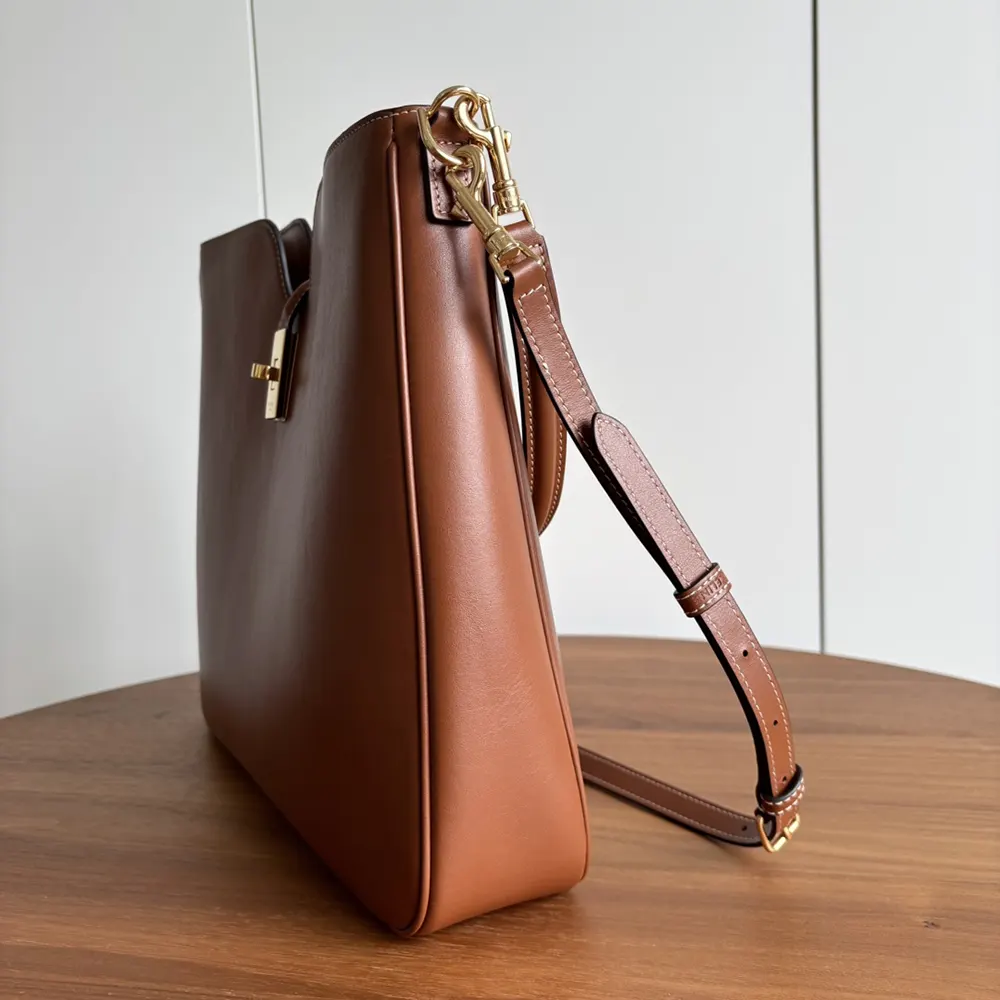 Celine Women Medium Camille 16 Soft Bag in Smooth Calfskin-Brown - image 4
