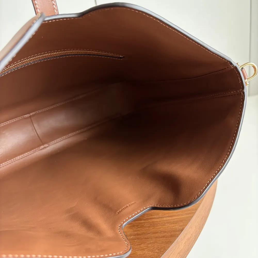 Celine Women Medium Camille 16 Soft Bag in Smooth Calfskin-Brown - image 9
