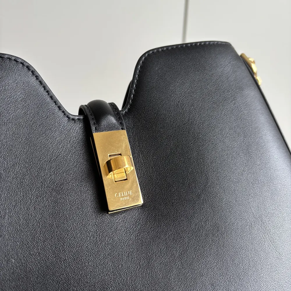 Celine Women Small Camille 16 Soft Bag in Smooth Calfskin-Black - image 6