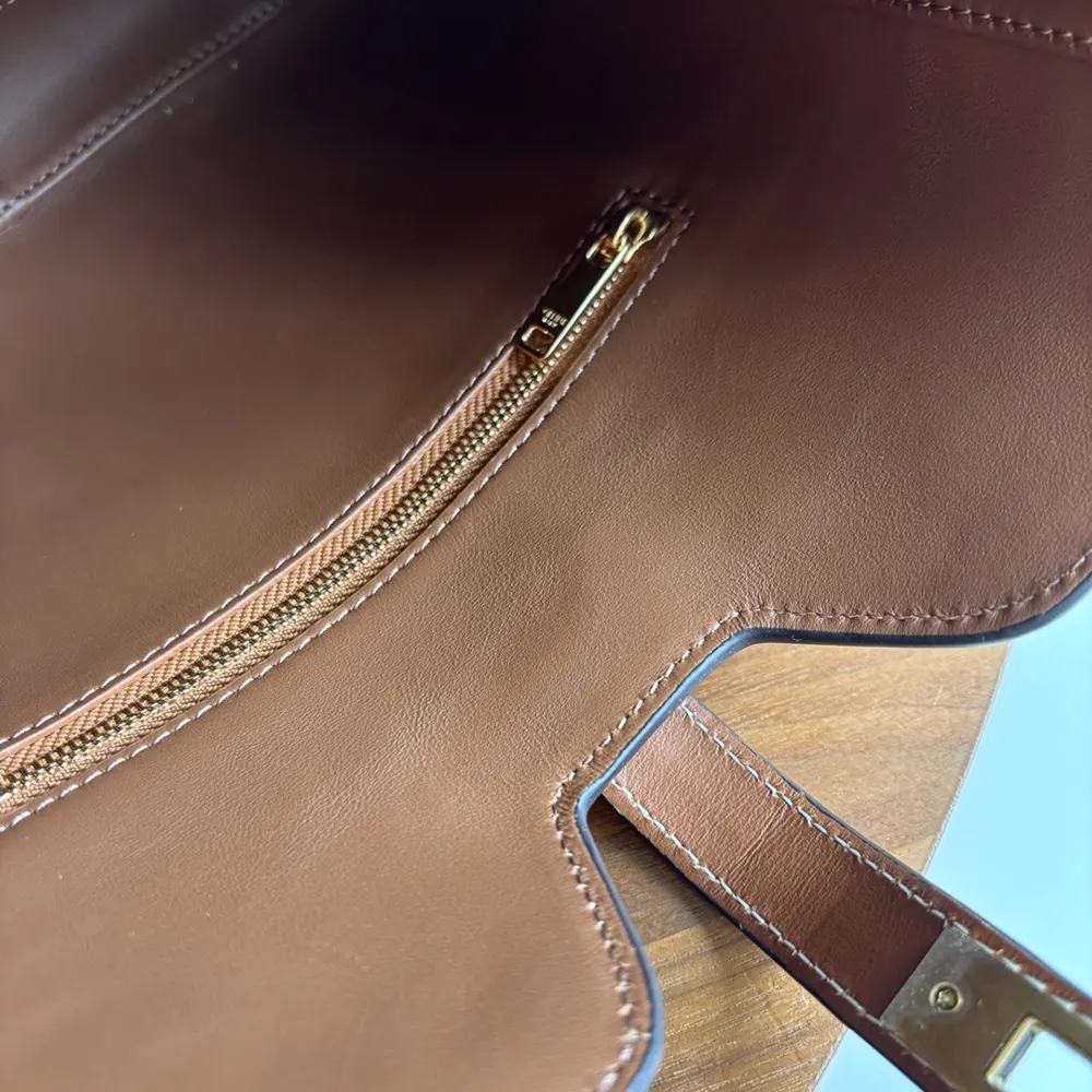 Celine Women Small Camille 16 Soft Bag in Smooth Calfskin-Brown - image 9
