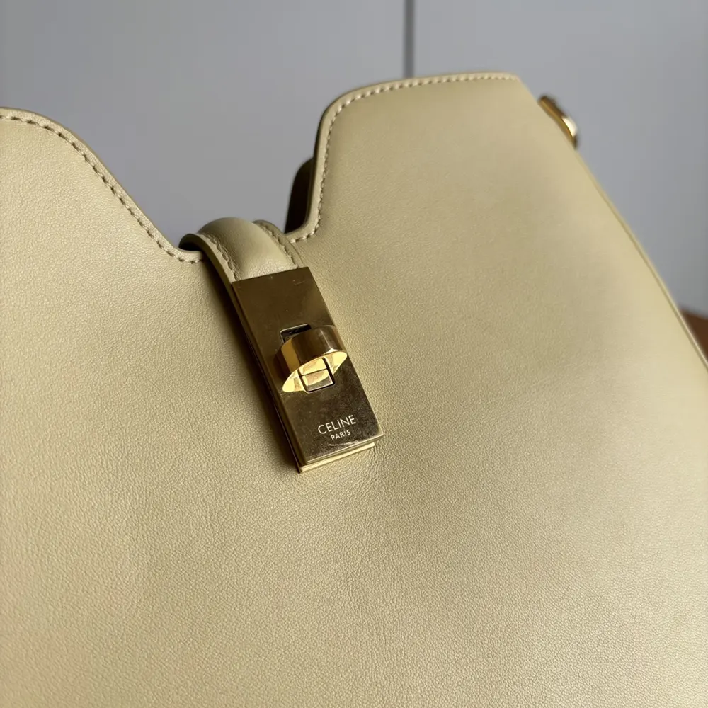 Celine Women Small Camille 16 Soft Bag in Smooth Calfskin-Yellow - image 9