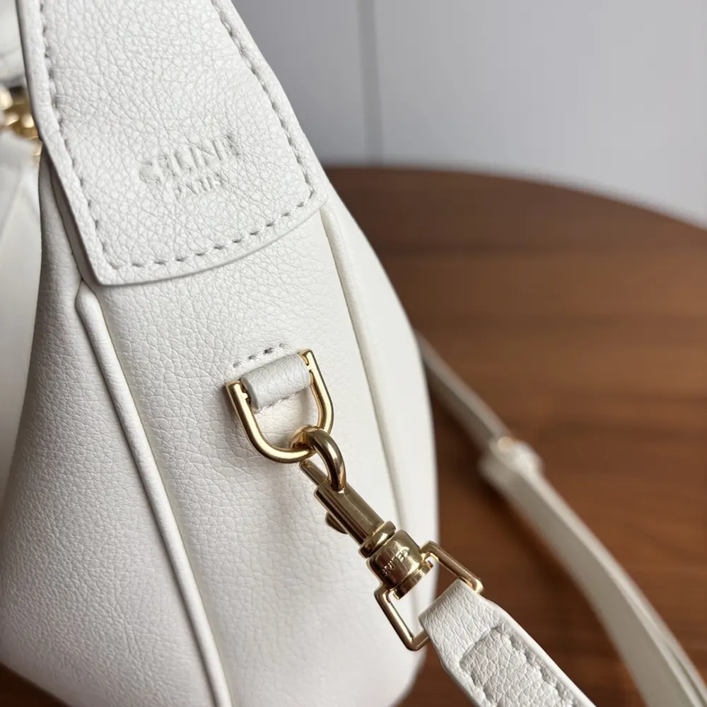 Celine Women Teen Celine Llulu in Grained Calfskin-White - image 6