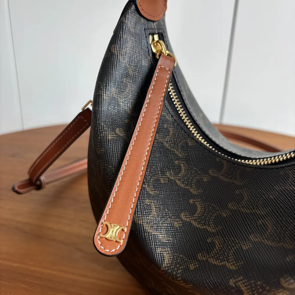 Celine Women Teen Celine Lulu in Triomphe Canvas and Calfskin - image 9