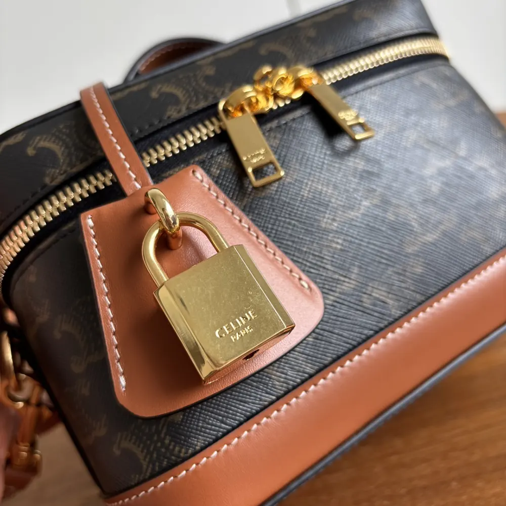 Celine Women Vanity in Triomphe Canvas and Calfskin - image 9