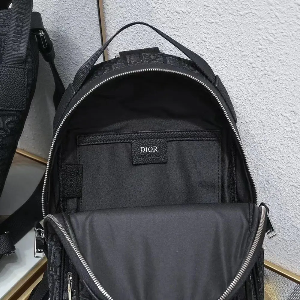 Dior Men Mini Rider Backpack Black Dior Oblique Jacquard - image 8