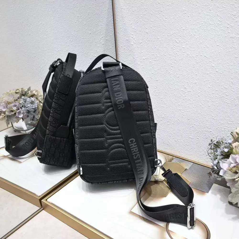 Dior Men Mini Rider Backpack Black Dior Oblique Jacquard - image 5