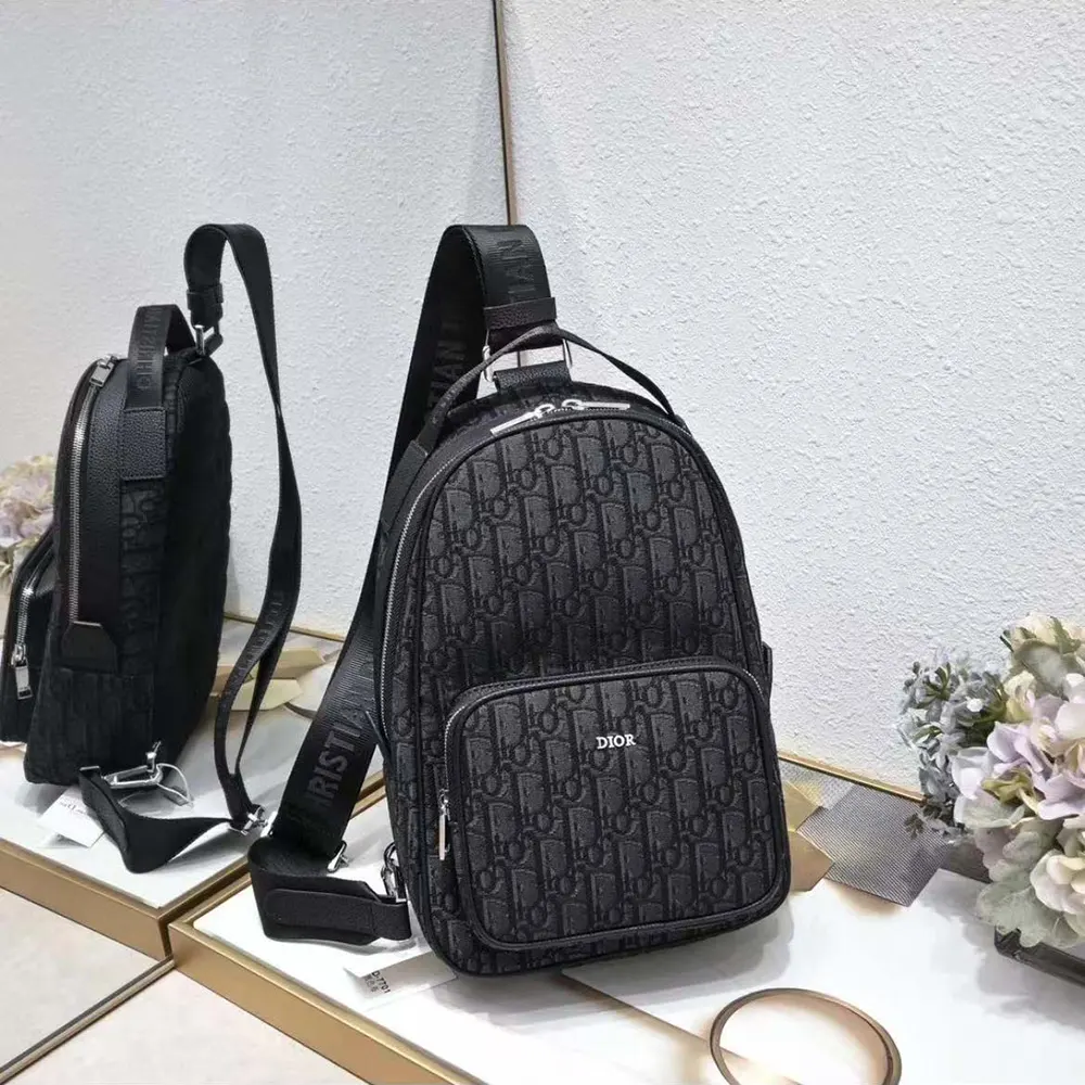 Dior Men Mini Rider Backpack Black Dior Oblique Jacquard - image 4