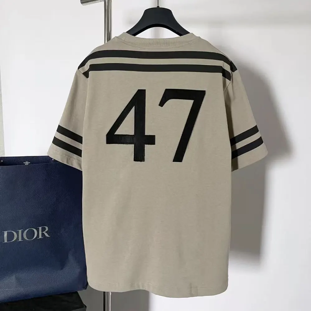 Side angle of Dior Men Natural Christian Dior Couture T-Shirt regular fit